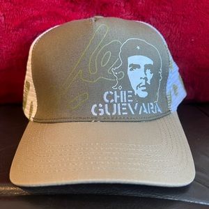 Che Guevara Trucker Hat Sanpback Cap with Mesh -Green/White Color - NEW with Tag